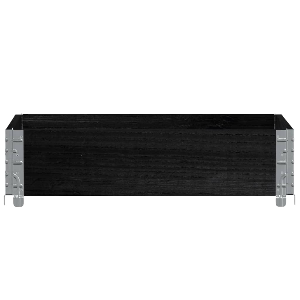 Vidaxx palle overkant 80x60 cm massiv fyrretræ sort