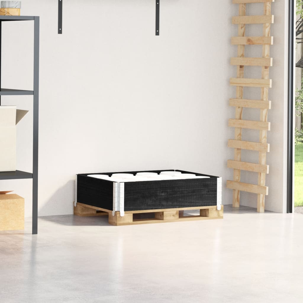 Vidaxx palle overkant 80x60 cm massiv fyrretræ sort