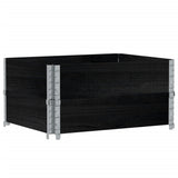 Vidaxx palleudvidelser 2 stk 80x60 cm massiv fyrretræ sort
