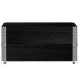 Vidaxx palleudvidelser 2 stk 80x60 cm massiv fyrretræ sort
