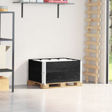 Vidaxx palleudvidelser 2 stk 80x60 cm massiv fyrretræ sort
