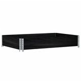 Vidaxx palle overkant 120x80 cm massiv fyrretræ sort
