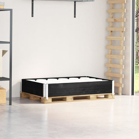 Vidaxx palle overkant 120x80 cm massiv fyrretræ sort