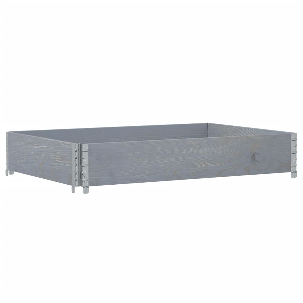 Vidaxx palle overkant 120x80 cm massiv fyrretræ grå