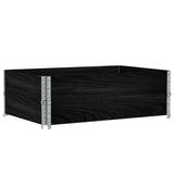 Vidaxx palleudvidelser 2 stk 120x80 cm massiv fyrretræ sort