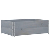 Vidaxx pallekraver 2 stk 120x80 cm massiv fyrretræ grå