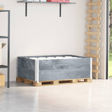 Vidaxx pallekraver 2 stk 120x80 cm massiv fyrretræ grå