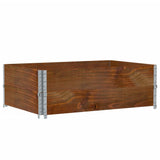 Vidaxx pallekraver 2 stk 120x80 cm massiv fyrretræ brun