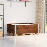Vidaxx pallekraver 2 stk 120x80 cm massiv fyrretræ brun