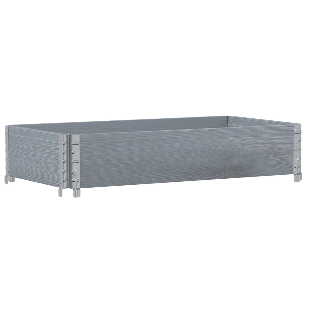Vidaxx palle overkant 100x50 cm massiv fyrretræ grå