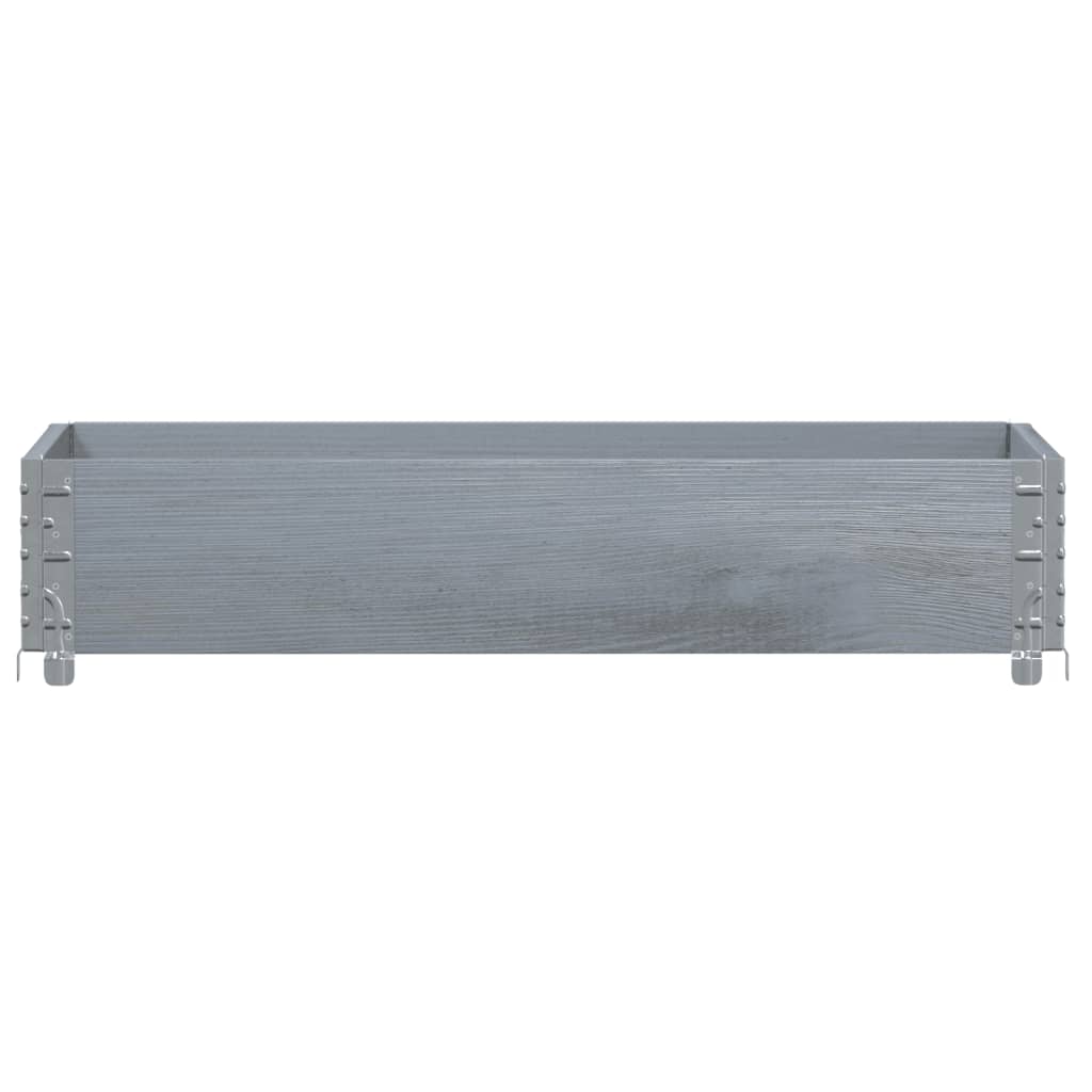 Vidaxx palle overkant 100x50 cm massiv fyrretræ grå
