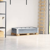 Vidaxx palle overkant 100x50 cm massiv fyrretræ grå