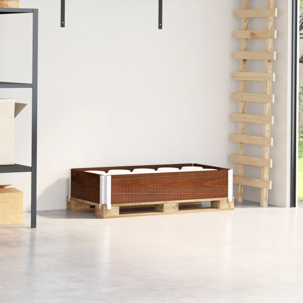 Vidaxx palle overkant 100x50 cm massiv fyrretræ brun