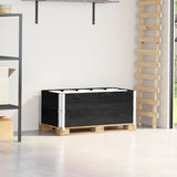 Vidaxx pallekraver 2 stk 100x50 cm massiv fyrretræ sort