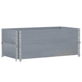 Vidaxx pallekraver 2 stk 100x50 cm massiv fyrretræ grå