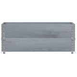 Vidaxx pallekraver 2 stk 100x50 cm massiv fyrretræ grå