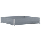 Vidaxx palle overkant 100x100 cm massiv fyrretræ grå