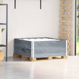 Vidaxx palle topkanter 2 stk 100x100 cm massiv fyrretræ grå
