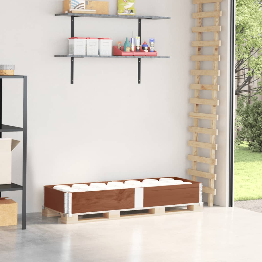 Vidaxx palle overkant 150x50 cm massiv fyrretræ brun