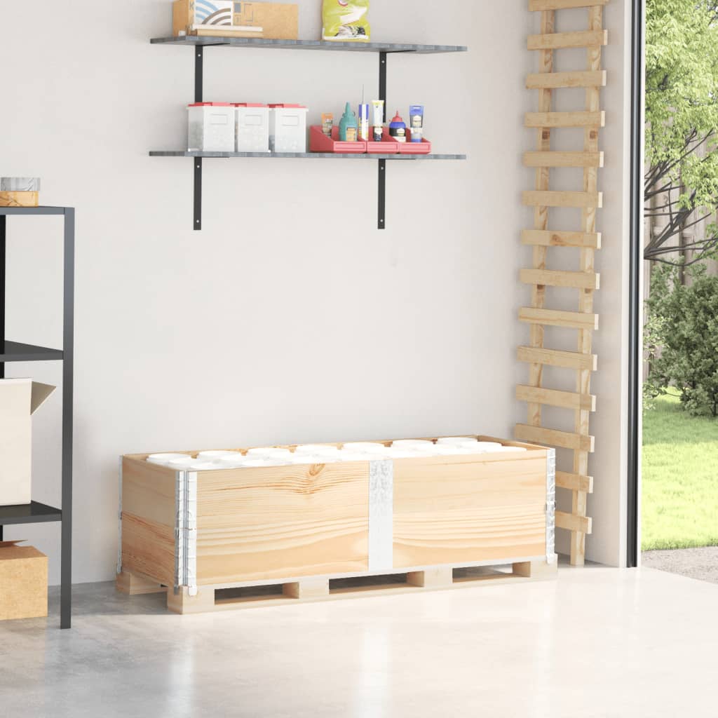 Vidaxx pallekraver 2 stk 150x50 cm massivt fyrretræ