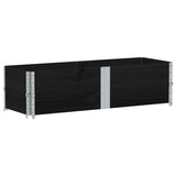 Vidaxx palleudvidelser 2 stk 150x50 cm massiv fyrretræ sort