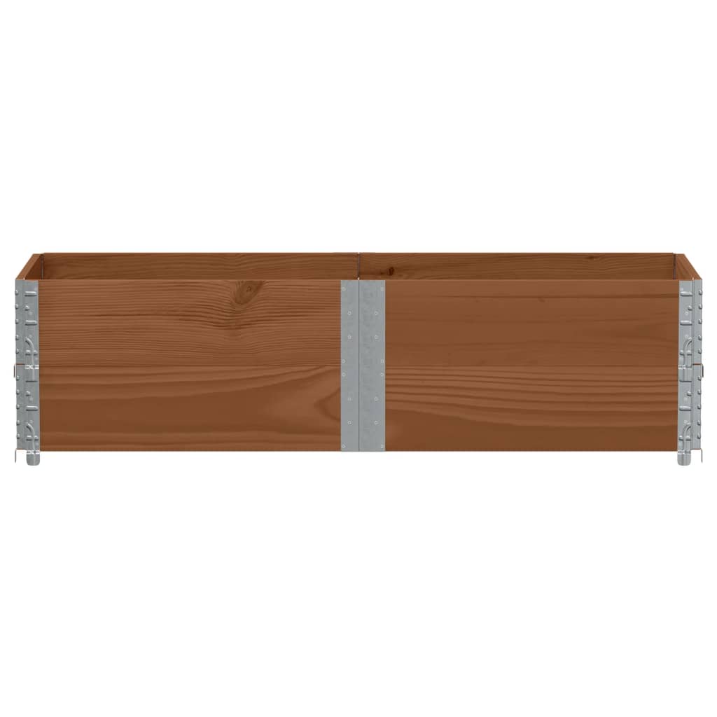 Vidaxx palleudvidelser 2 stk 150x50 cm massiv fyrretræ brun
