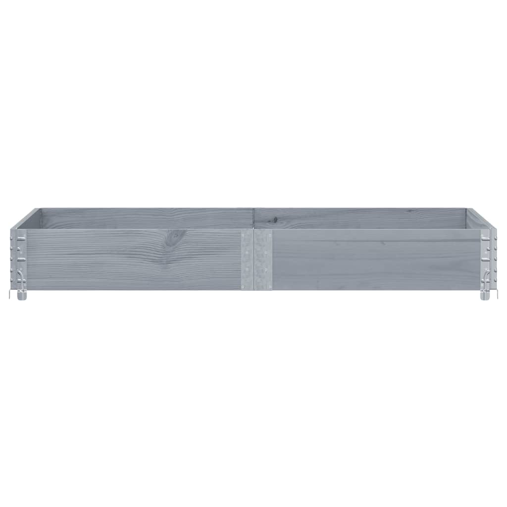 Vidaxx palle overkant 150x100 cm massiv fyrretræ grå