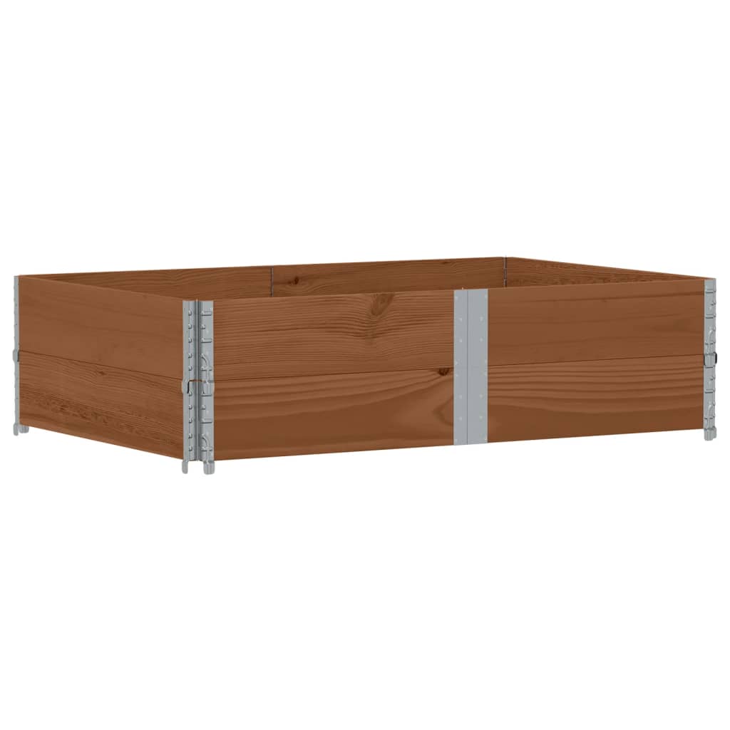 Vidaxx palleudvidelser 2 stk 150x100 cm massiv fyrretræ brun