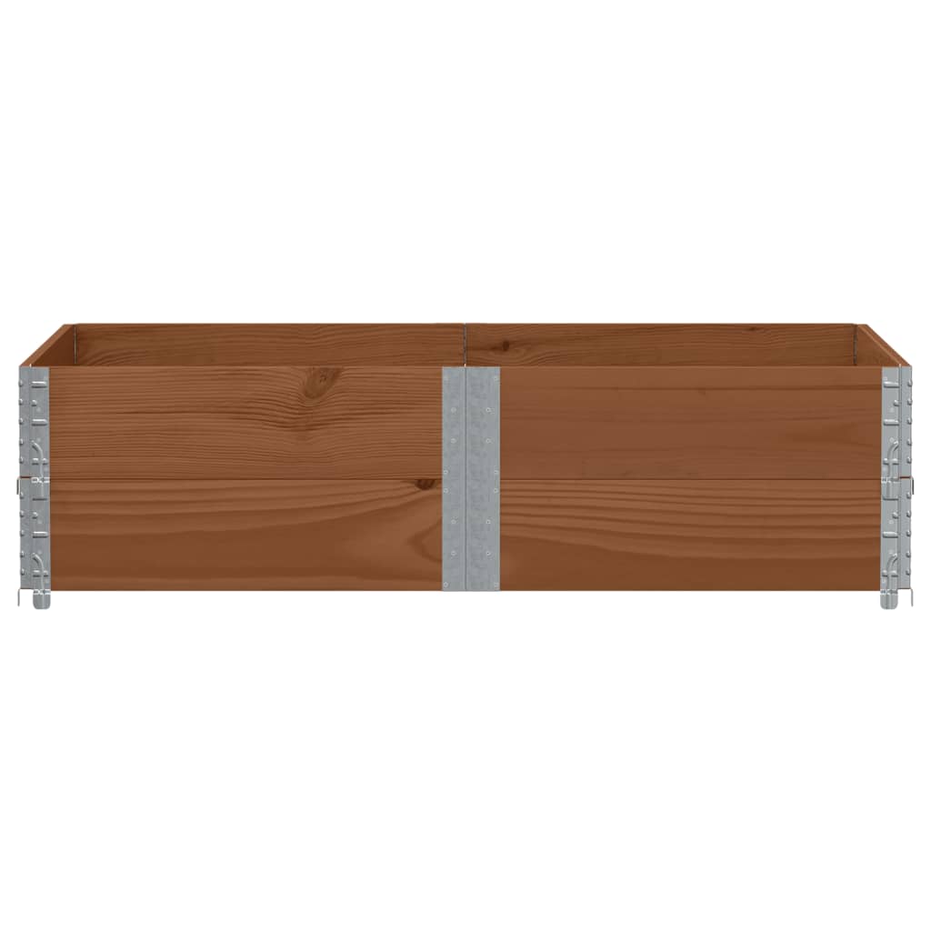 Vidaxx palleudvidelser 2 stk 150x100 cm massiv fyrretræ brun