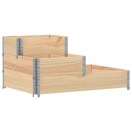Vidaxx hævet plantekasse 3-lags 120x80 cm massivt fyrretræ