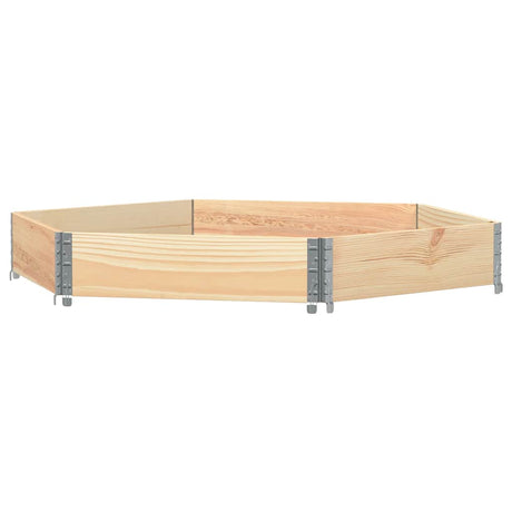 Vidaxx hævet plantekasse sekskantet 160x160 cm massivt fyrretræ