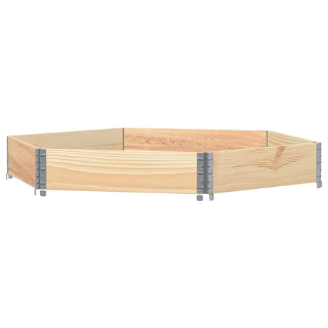 Vidaxx hævet plantekasse sekskantet 160x160 cm massivt fyrretræ