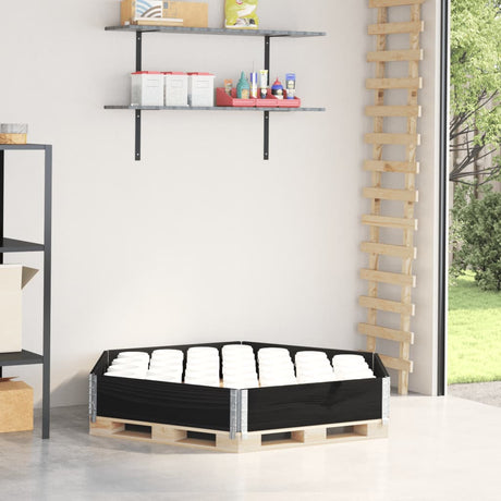 Vidaxx hævet plantekasse sekskantet 160x160 cm fyrretræ sort