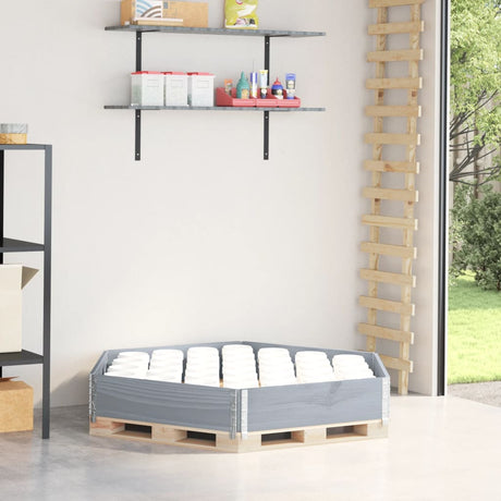 Vidaxx hævet plantekasse sekskantet 160x160 cm fyrretræ grå