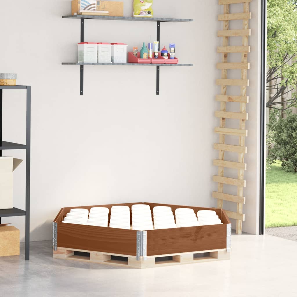 Vidaxx hævet plantekasse sekskantet 160x160 cm fyrretræ brun