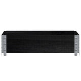 Vidaxx plantekasse 80x60 cm massiv fyrretræ sort
