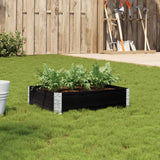 Vidaxx plantekasse 80x60 cm massiv fyrretræ sort