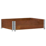 Vidaxx plantekasse 80x60 cm massiv fyrretræ brun