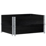 Vidaxx plantekasse 80x60 cm massiv fyrretræ sort