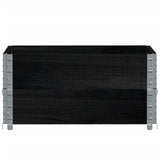 Vidaxx plantekasse 80x60 cm massiv fyrretræ sort