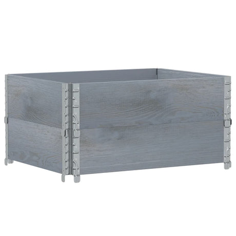 Vidaxx plantekasse 80x60 cm massiv fyrretræ grå