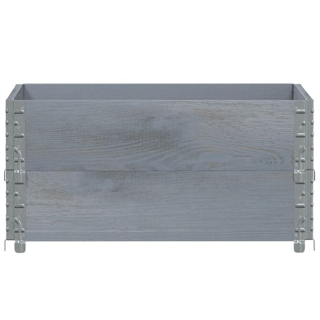 Vidaxx plantekasse 80x60 cm massiv fyrretræ grå