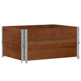 Vidaxx plantekasse 80x60 cm massiv fyrretræ brun