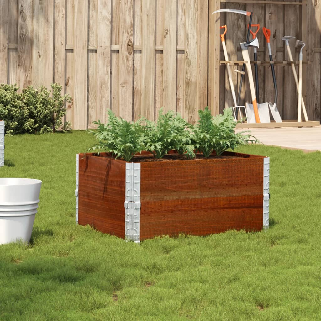 Vidaxx plantekasse 80x60 cm massiv fyrretræ brun