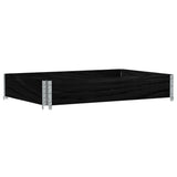 Vidaxx plantekasse 120x80 cm massiv fyrretræ sort