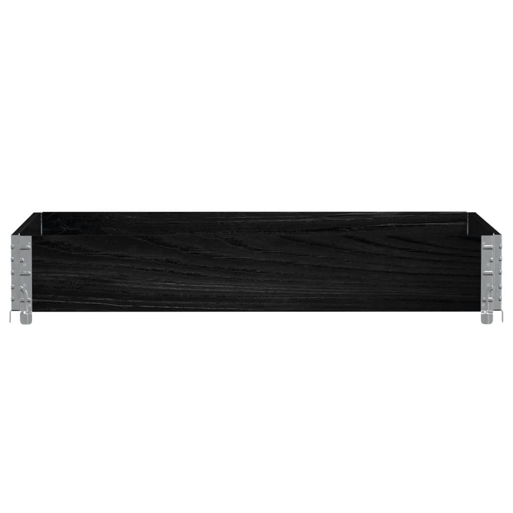 Vidaxx plantekasse 120x80 cm massiv fyrretræ sort
