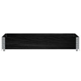 Vidaxx plantekasse 120x80 cm massiv fyrretræ sort