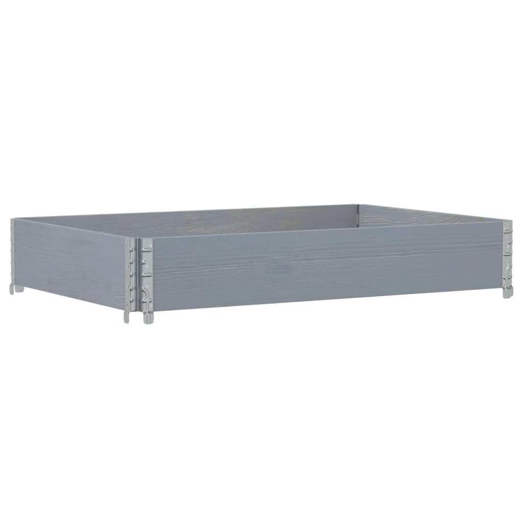 Vidaxx plantekasse 120x80 cm massiv fyrretræ grå