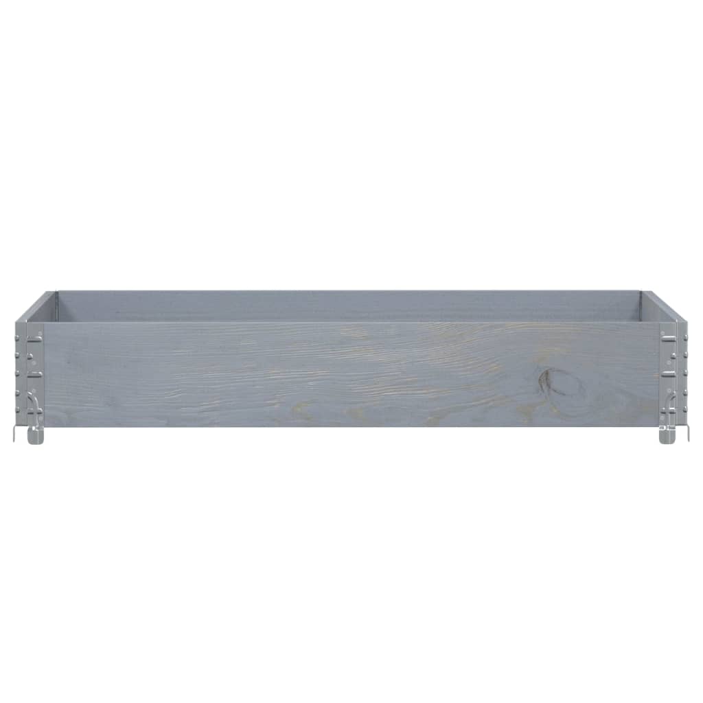 Vidaxx plantekasse 120x80 cm massiv fyrretræ grå