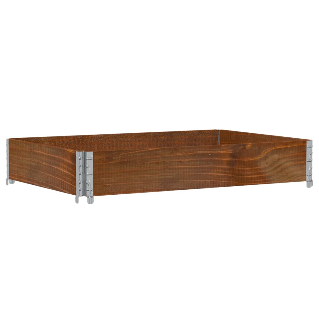 Vidaxx plantekasse 120x80 cm massiv fyrretræ brun